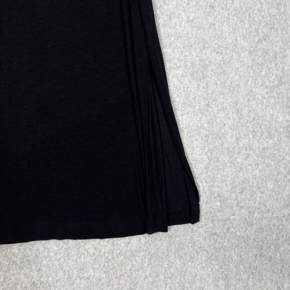 Athleta Size Small Black Well Rested Rib Sleep Sleeveless Tank Midi Dress - Picture 4 of 11